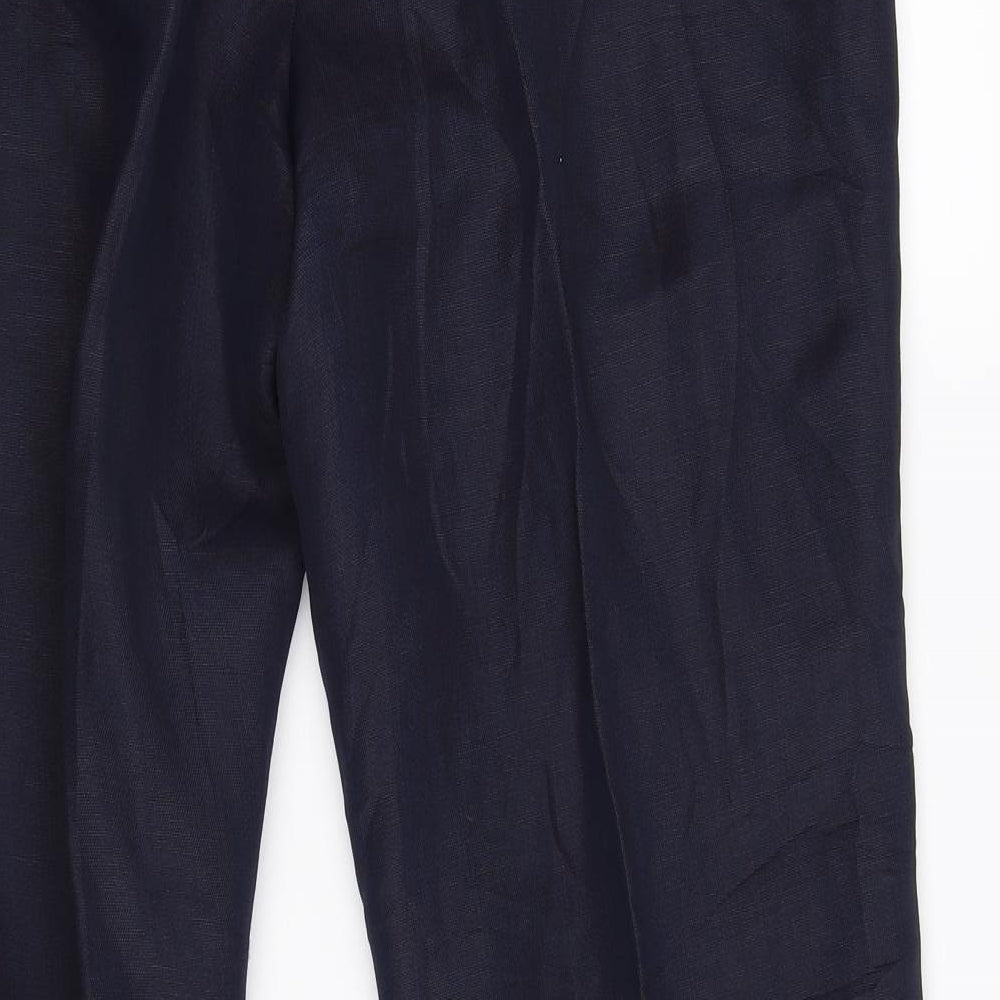 Marks and Spencer Womens Blue Trousers Size 14 L26 in