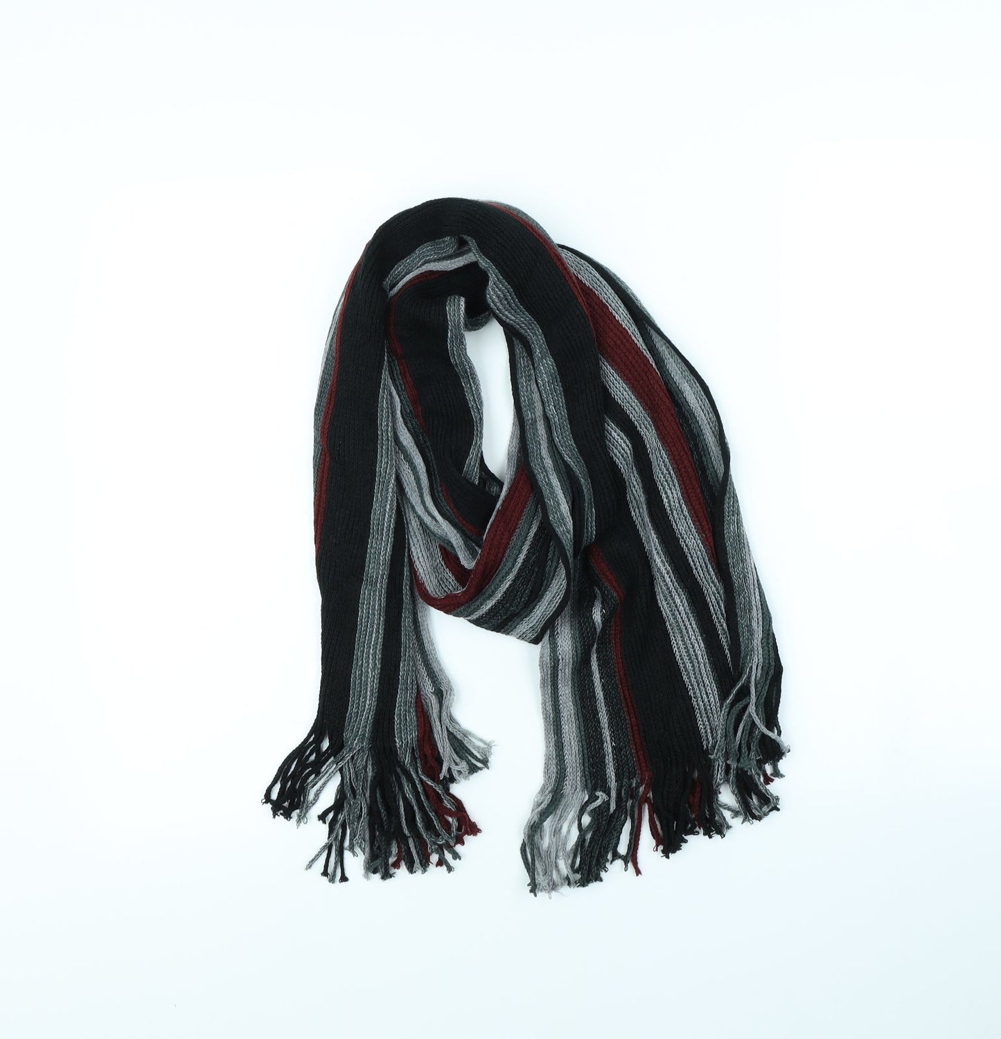 Preworn Womens Multicoloured Striped Scarf