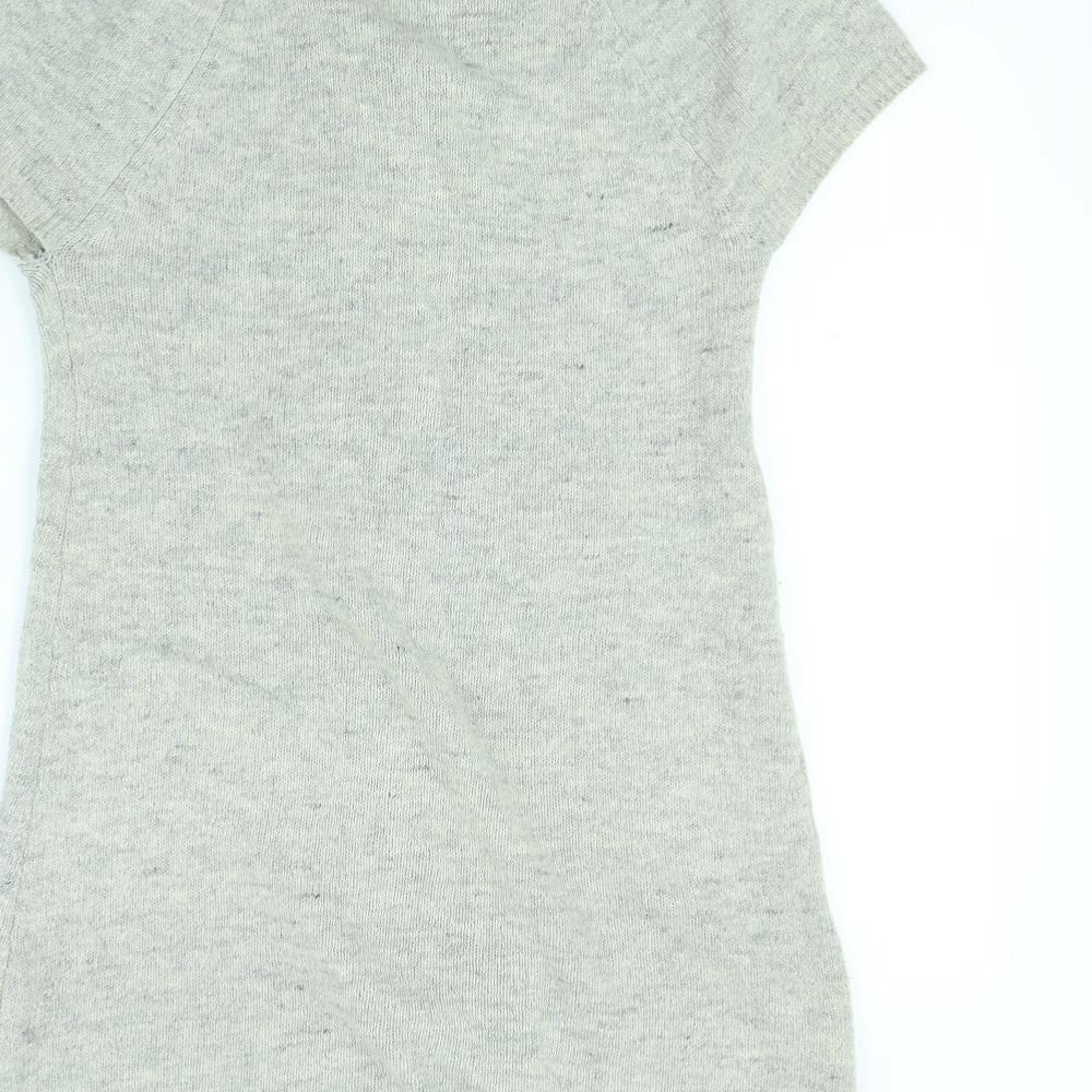 Ella Womens Grey Jumper Dress Size S