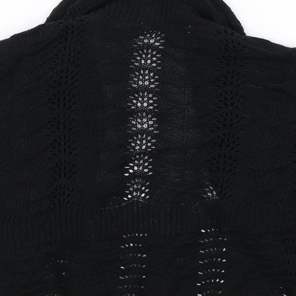 M&Co. Womens Black Shrug Jumper Size S