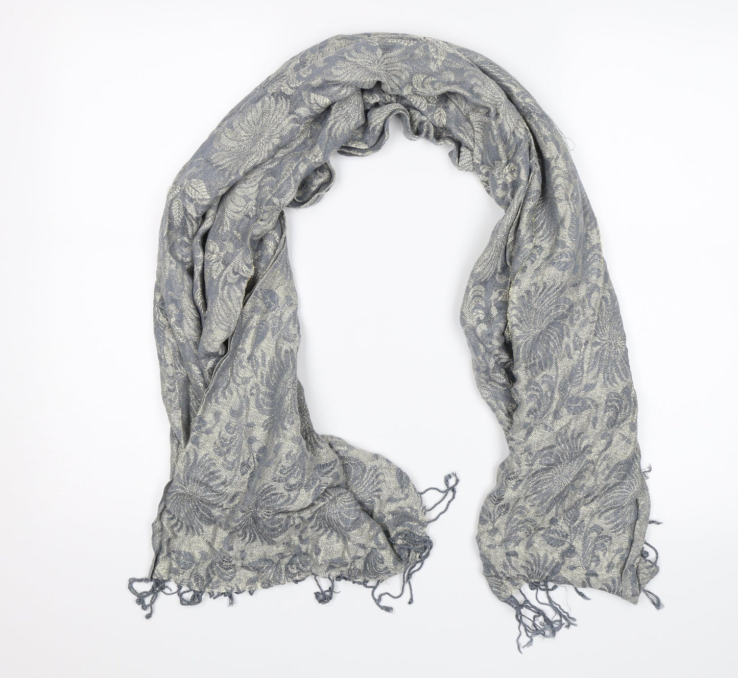 Accessorize Unisex Blue Floral Scarf