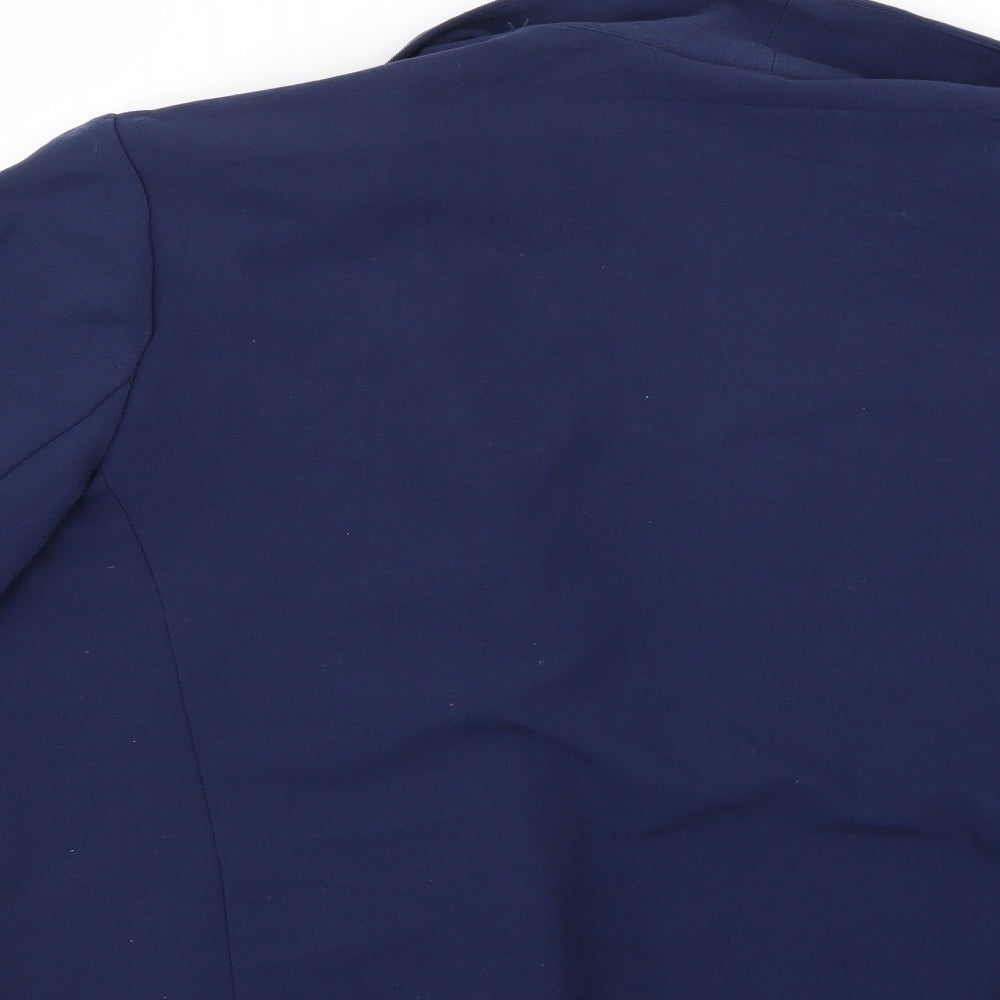 F&F Womens Blue Jacket Suit Jacket Size 12