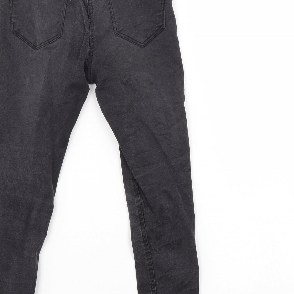 The Rosie Girls Black Damask Tapered Jeans Size 8 Years