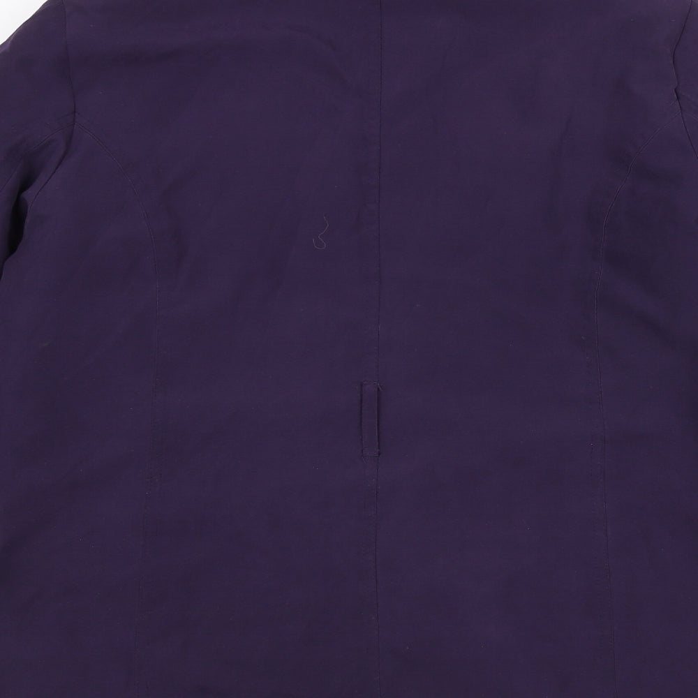 BHS Womens Purple Pea Coat Coat Size 12