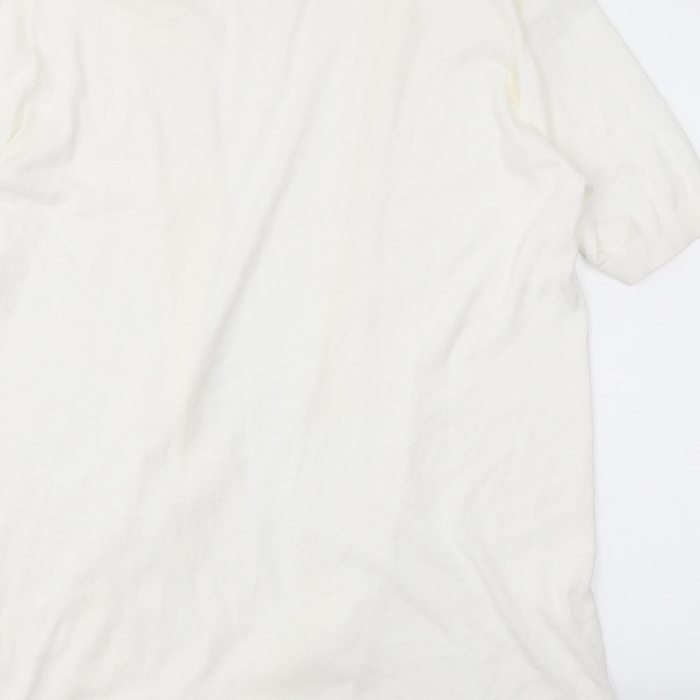 F&F Womens Ivory Wrap Jumper Size 18