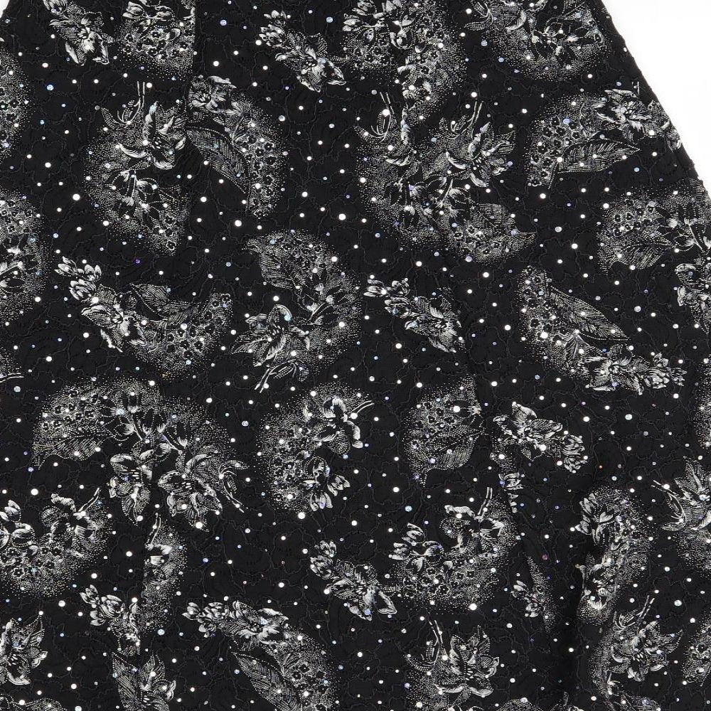 Preworn Womens Black Swing Skirt Size M