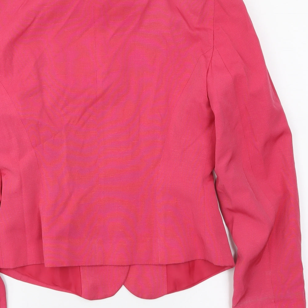 ALLXON Womens Pink Jacket Blazer Size 8