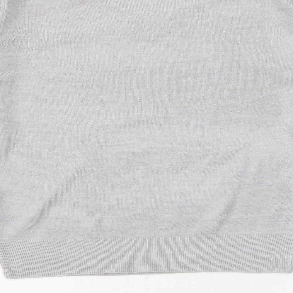 PEP&CO Womens Grey Tunic Jumper Size 14