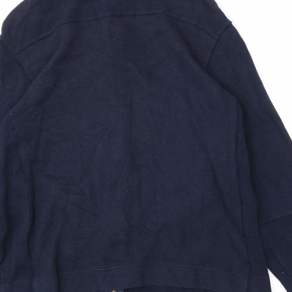 BHS Mens Blue Full Zip Sweatshirt Size M