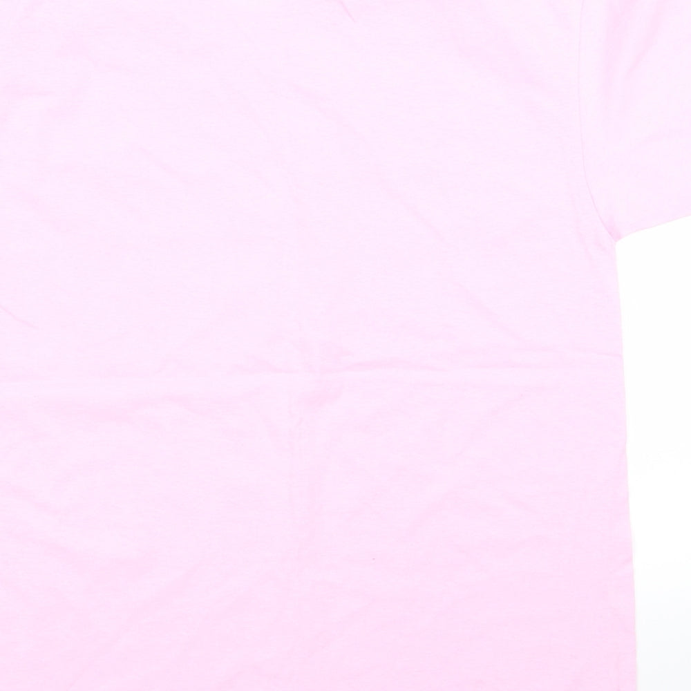 Fruit of the Loom Womens Pink Basic T-Shirt Size S