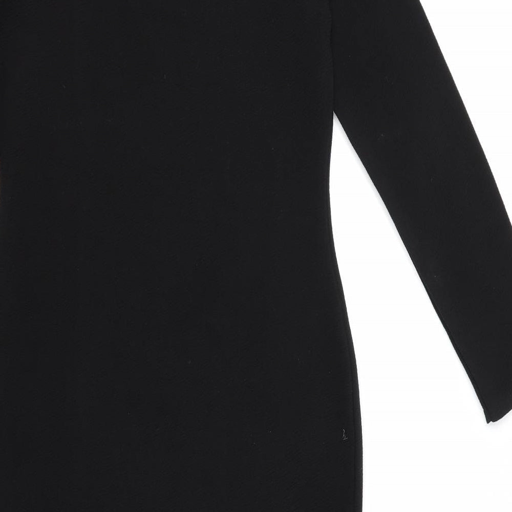 Cameo Womens Black Rayon Sheath Size 8