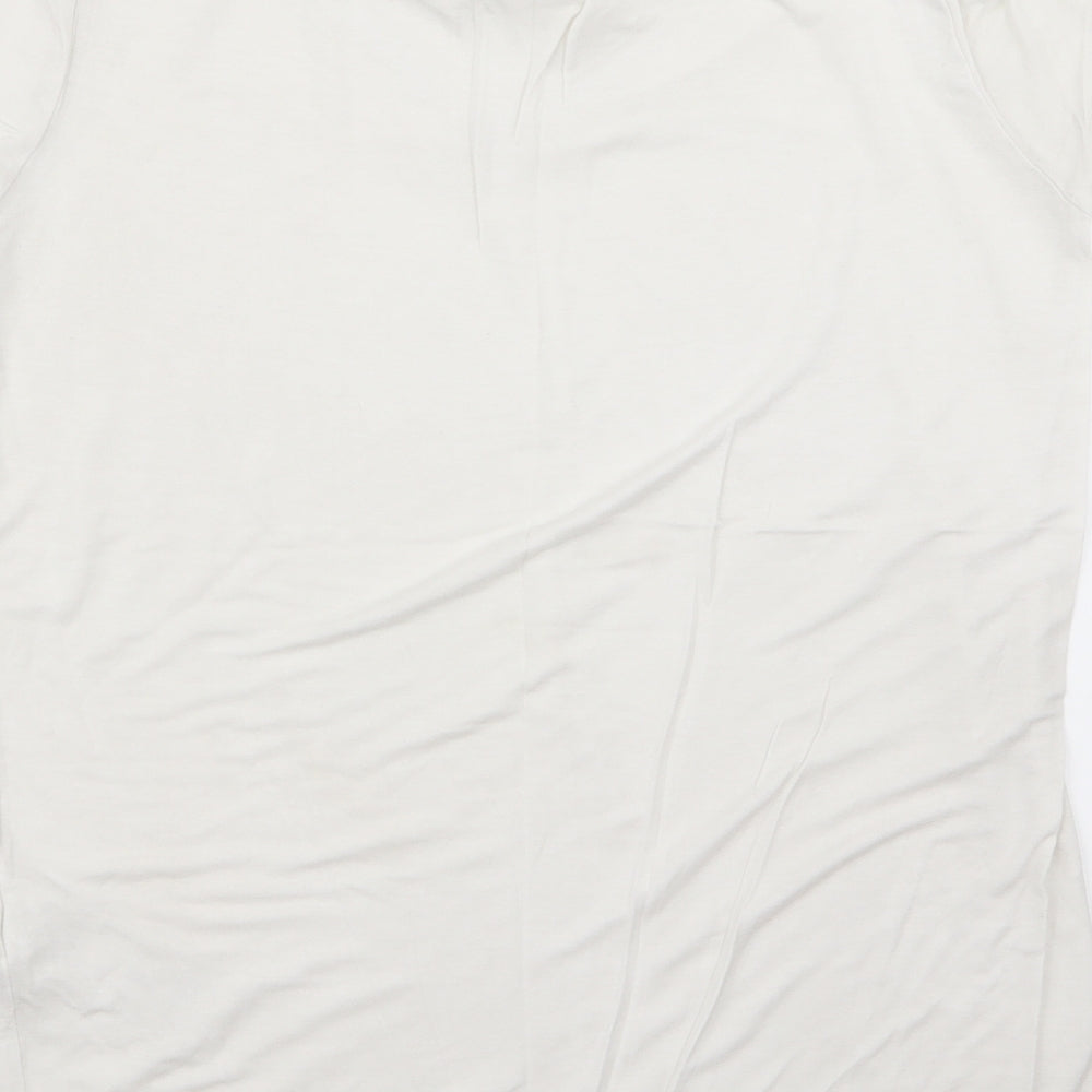 Preworn Womens White Basic T-Shirt Size M