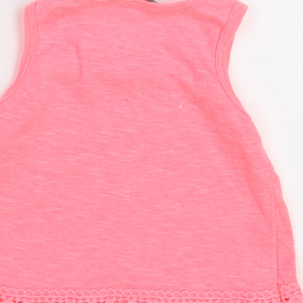 Primark Girls Pink Basic T-Shirt Size 3-6 Months