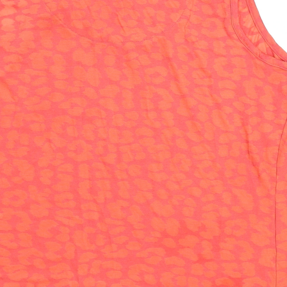 JD Williams Womens Orange Basic Tank Size 18
