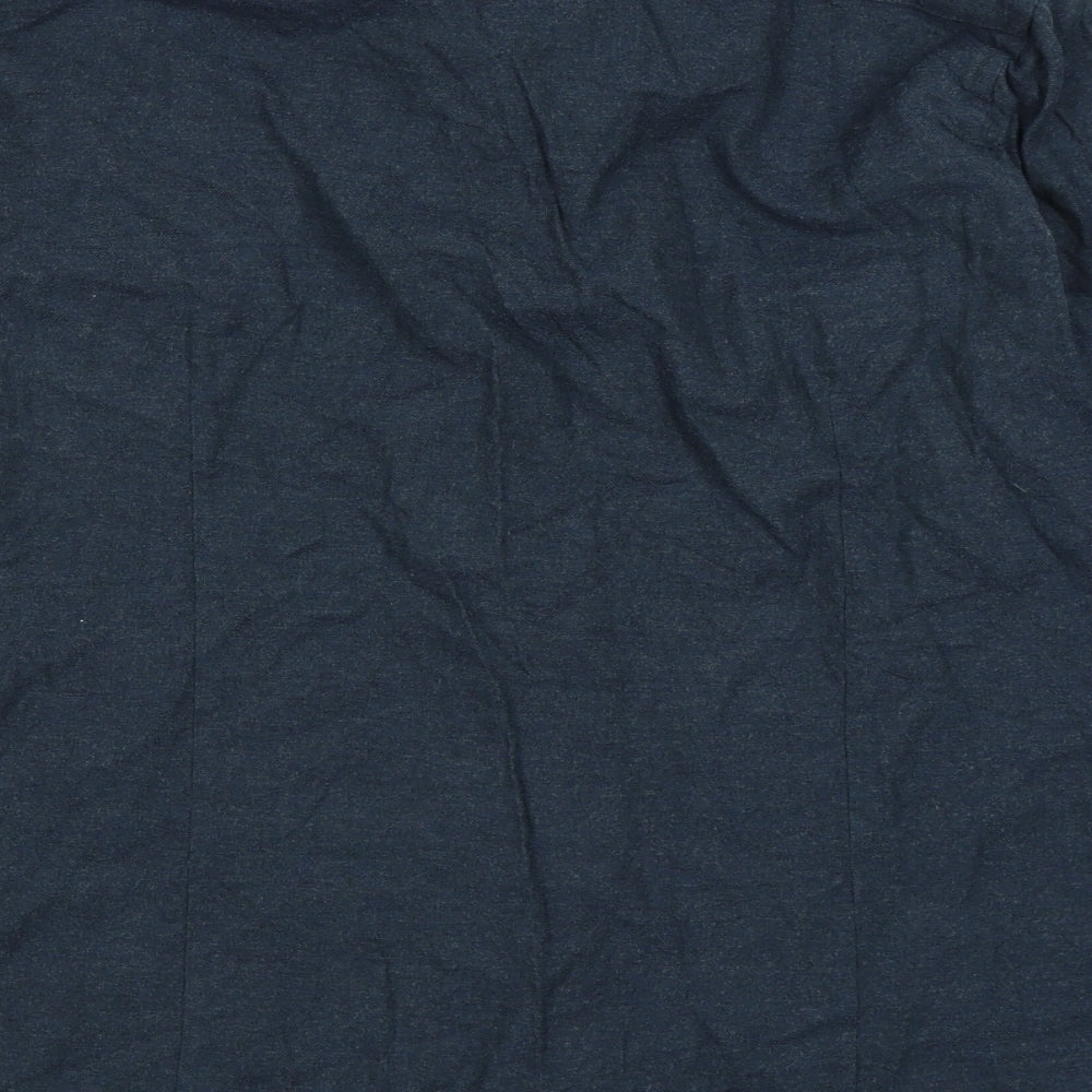 Gino Marcello Mens Blue Dress Shirt Size S