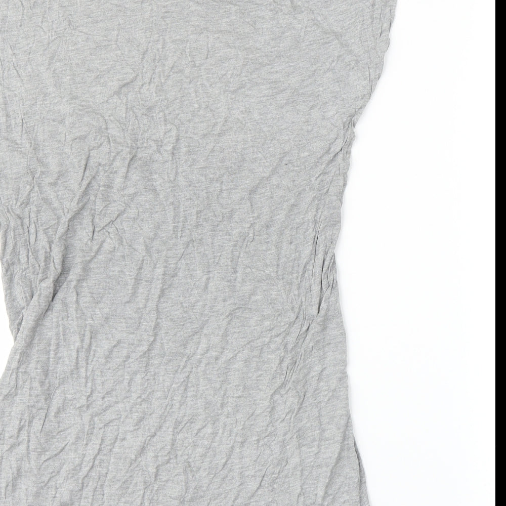 H&M Womens Grey Tunic Blouse Size M