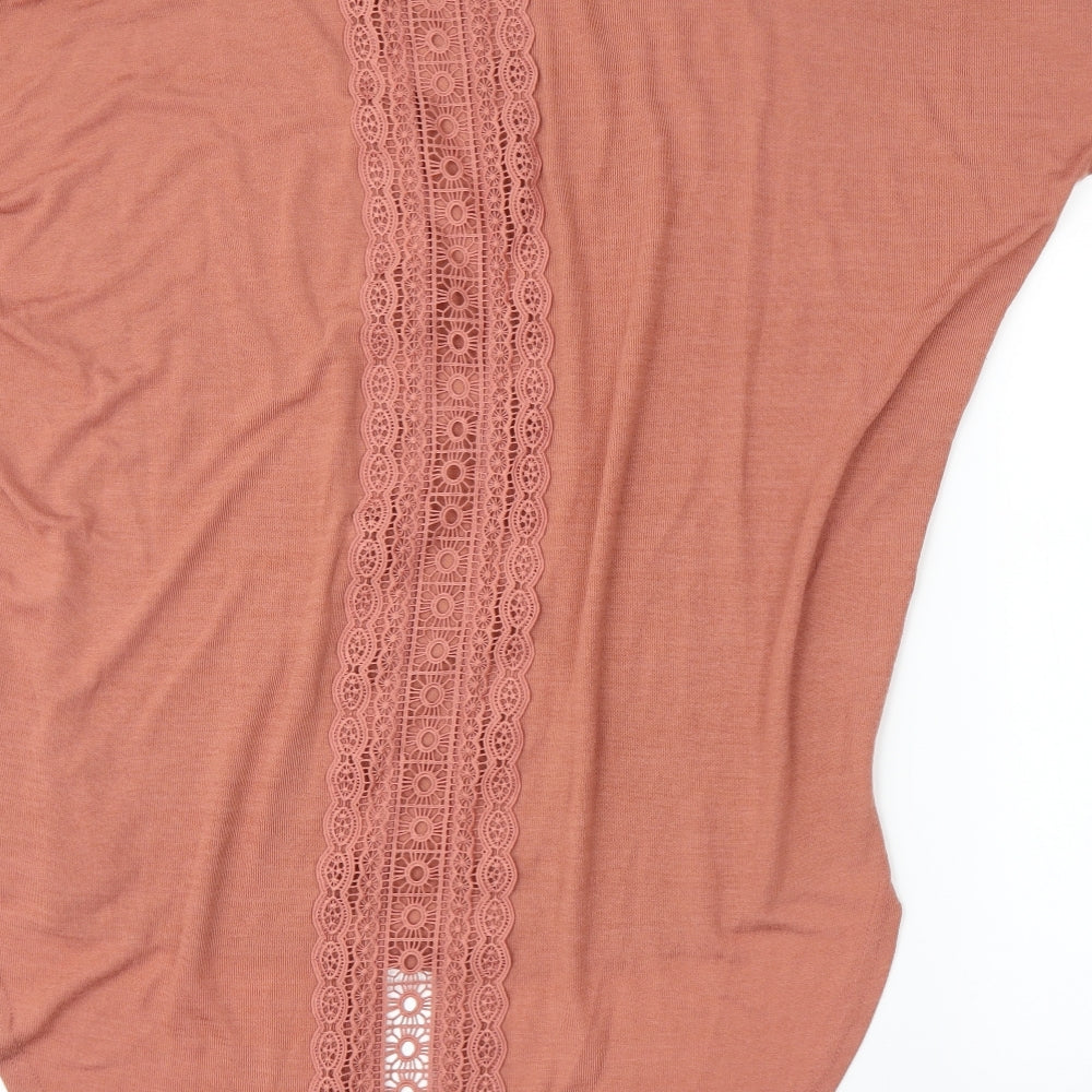 New Look Womens Pink Tunic Blouse Size M
