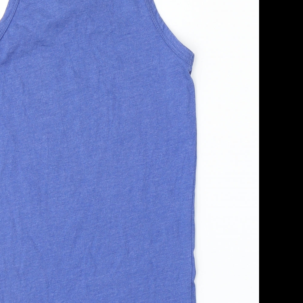 Primark Girls Blue Basic Tank Size 9-10 Years
