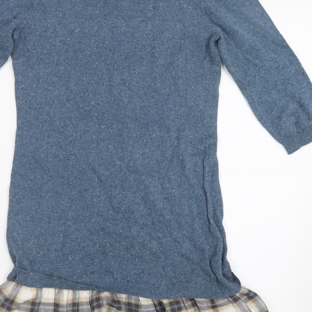 NEXT Womens Blue Knit Pullover Jumper Size 10