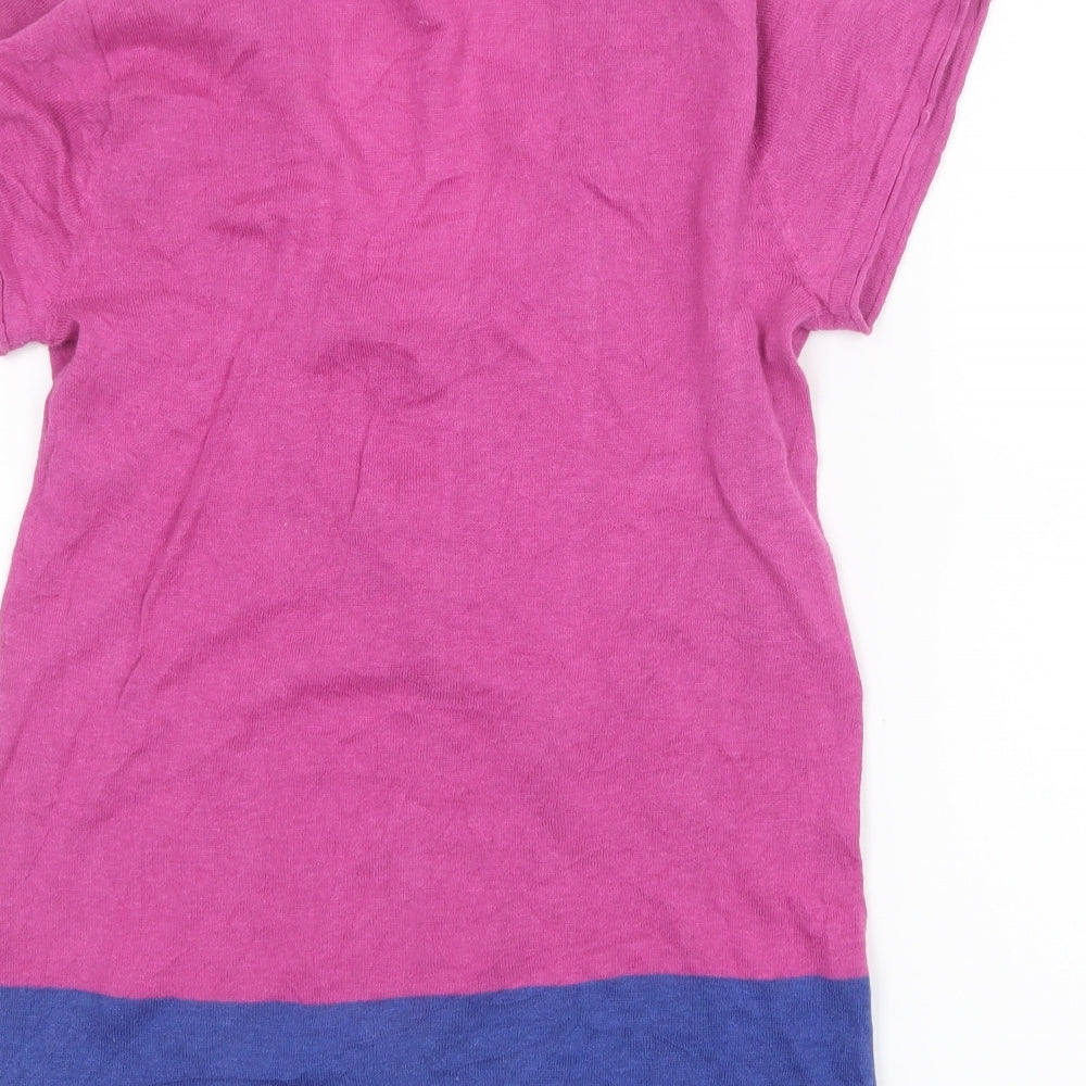 Edina Ronay Womens Pink Basic T-Shirt Size S