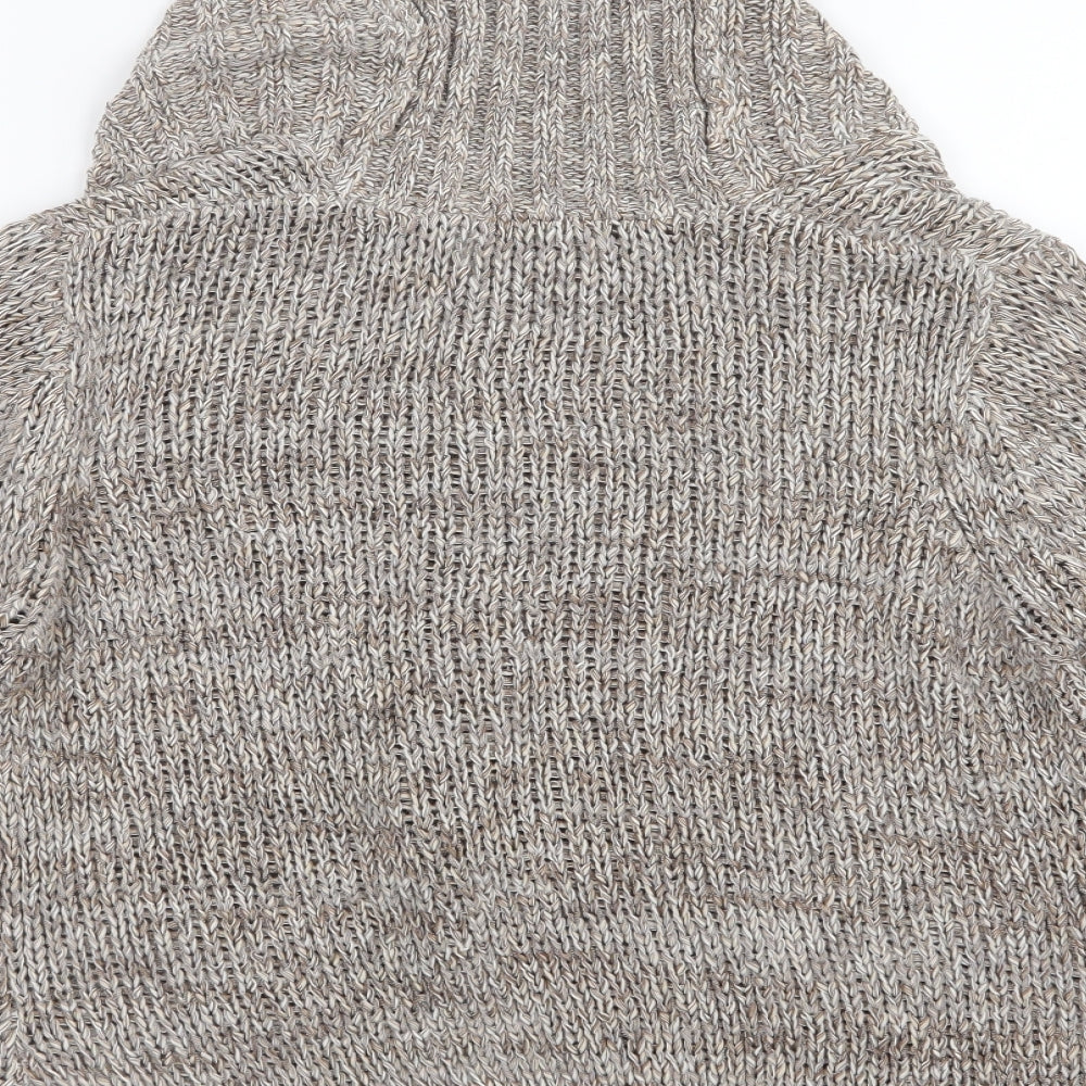 Marks & Spencer Womens Beige Knit Cardigan Jumper Size 12