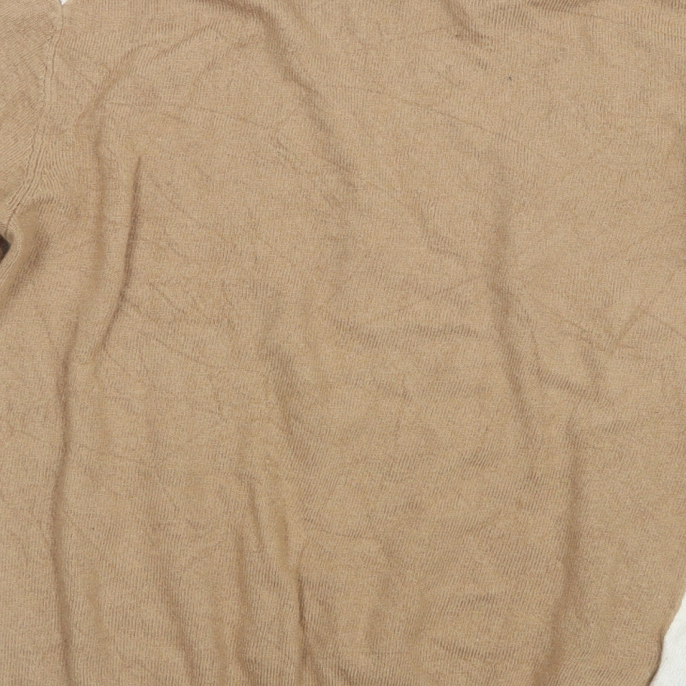 LOFT Womens Beige Knit Pullover Jumper Size S