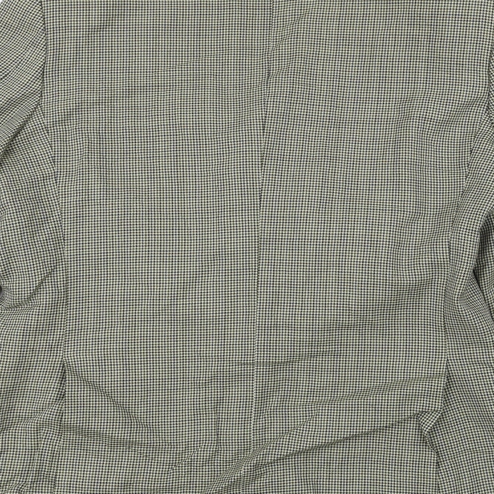 Marks & Spencer Mens Beige Check Jacket Blazer Size 42