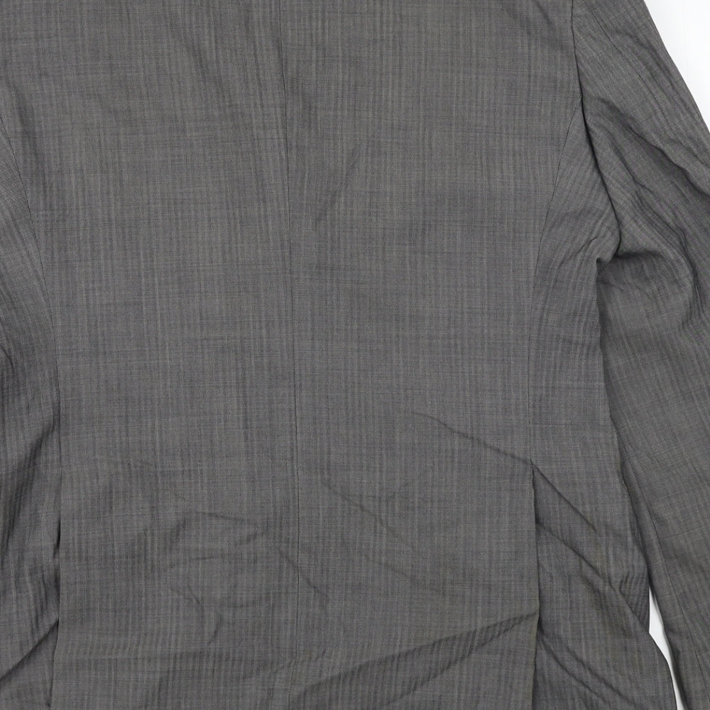 Fellini Mens Grey Jacket Blazer Size 40