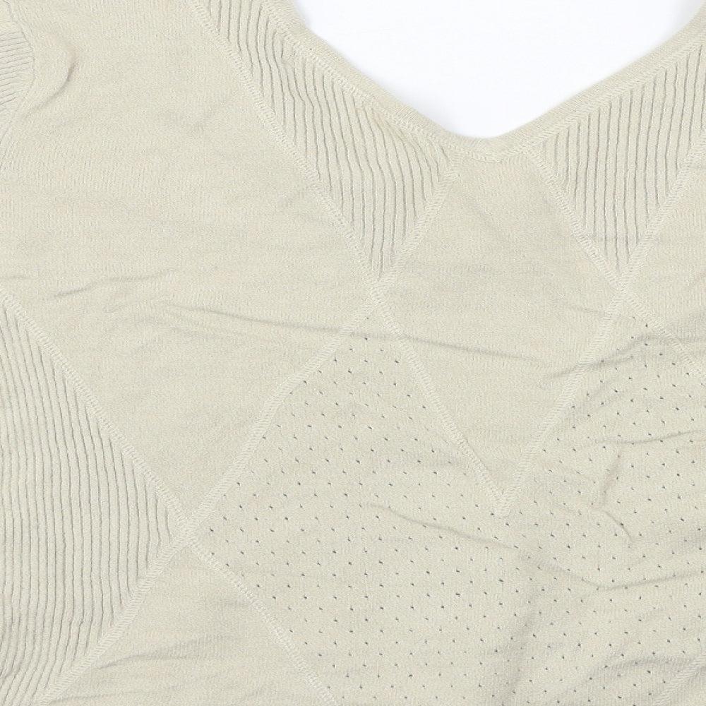 Linea Womens Beige Pullover Jumper Size M