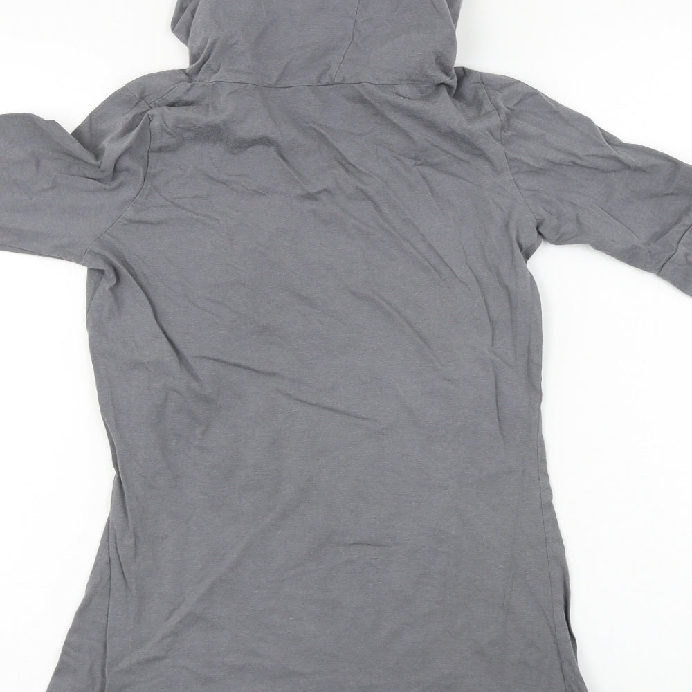 Topshop Womens Grey A-Line Size 8