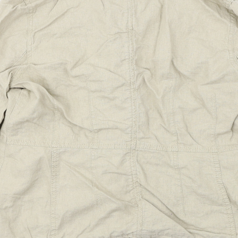 M&Co Womens Beige Jacket Coat Size 12