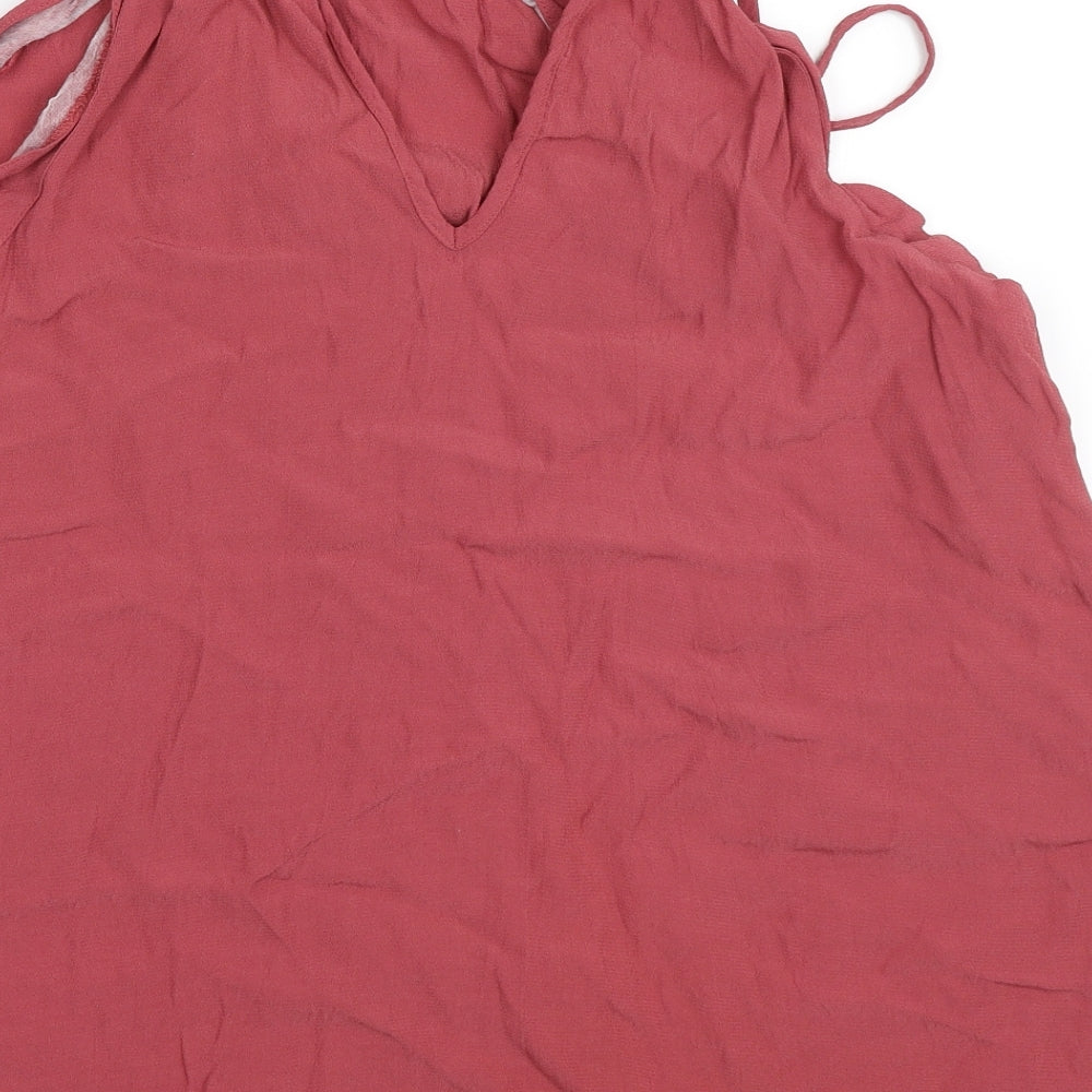 Warehouse Womens Pink Basic Blouse Size 14