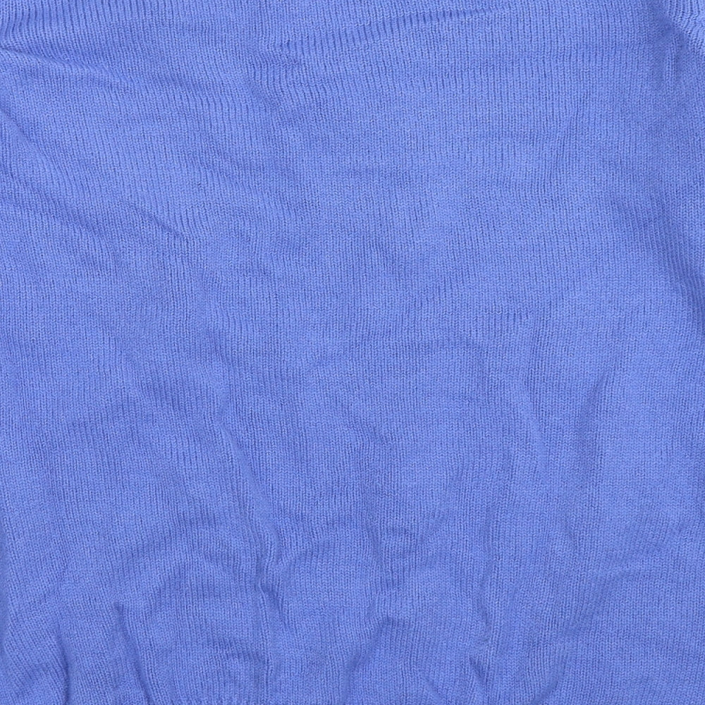 Isle Womens Blue Pullover Jumper Size 14