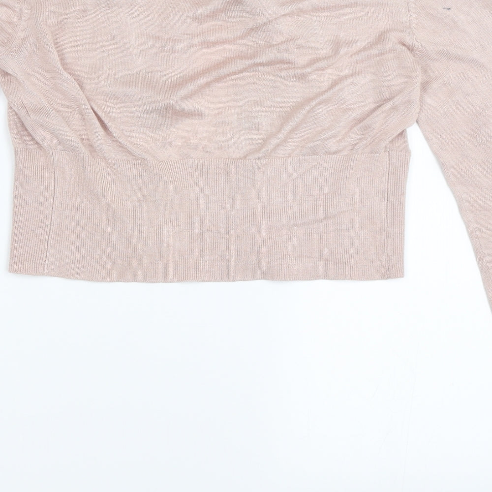 Planet Womens Pink Cardigan Jumper Size M