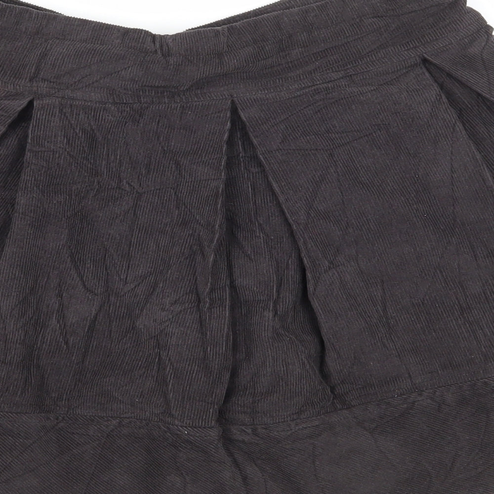 Zara Girls Grey Corduroy Flare Skirt Size 9-10 Years