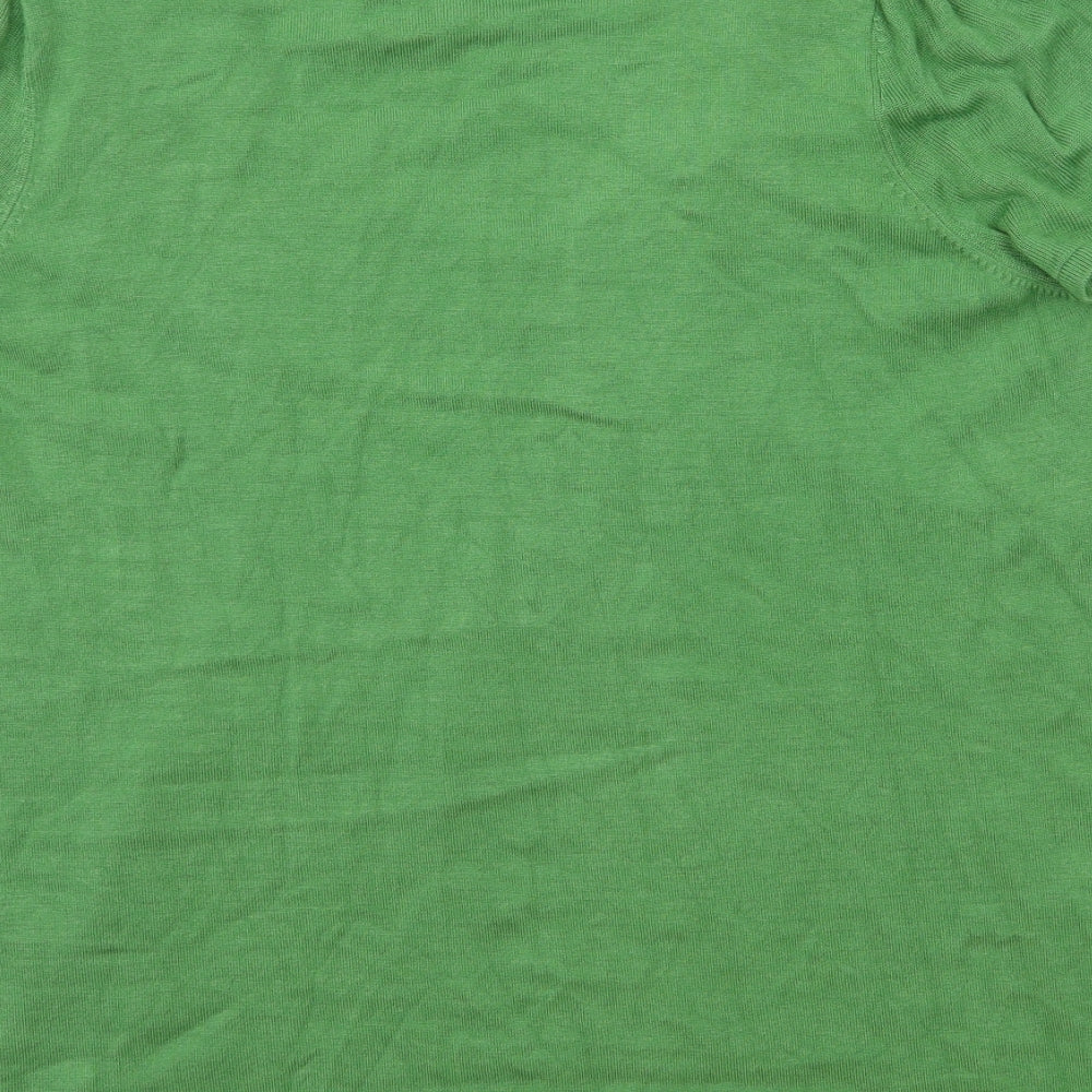 Marks & Spencer Womens Green Knit Pullover Jumper Size 18