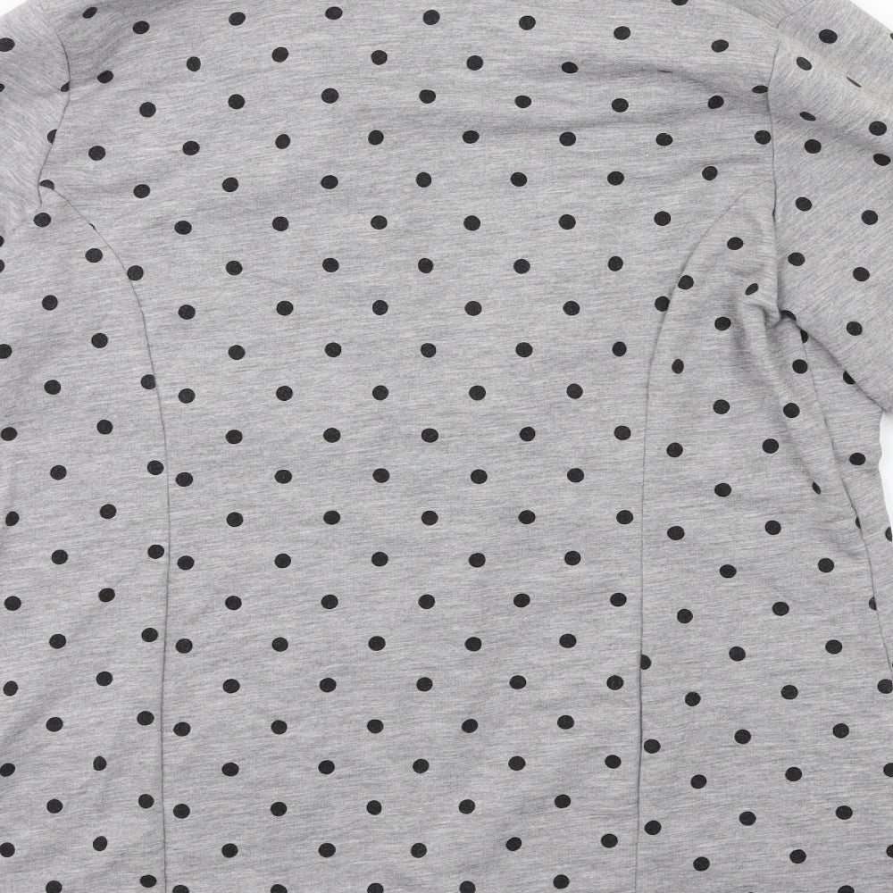 TG Womens Grey Polka Dot Jacket Blazer Size 14