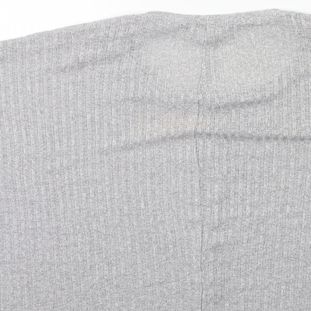 New Look Womens Grey Knit Pullover Jumper Size L