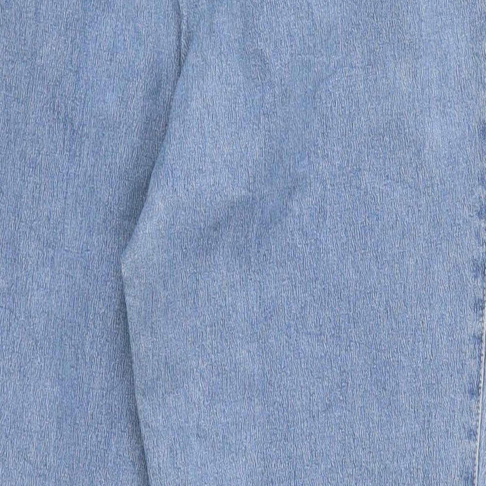 Gaby Mersmann Womens Blue Denim Straight Jeans Size 14 L28 in