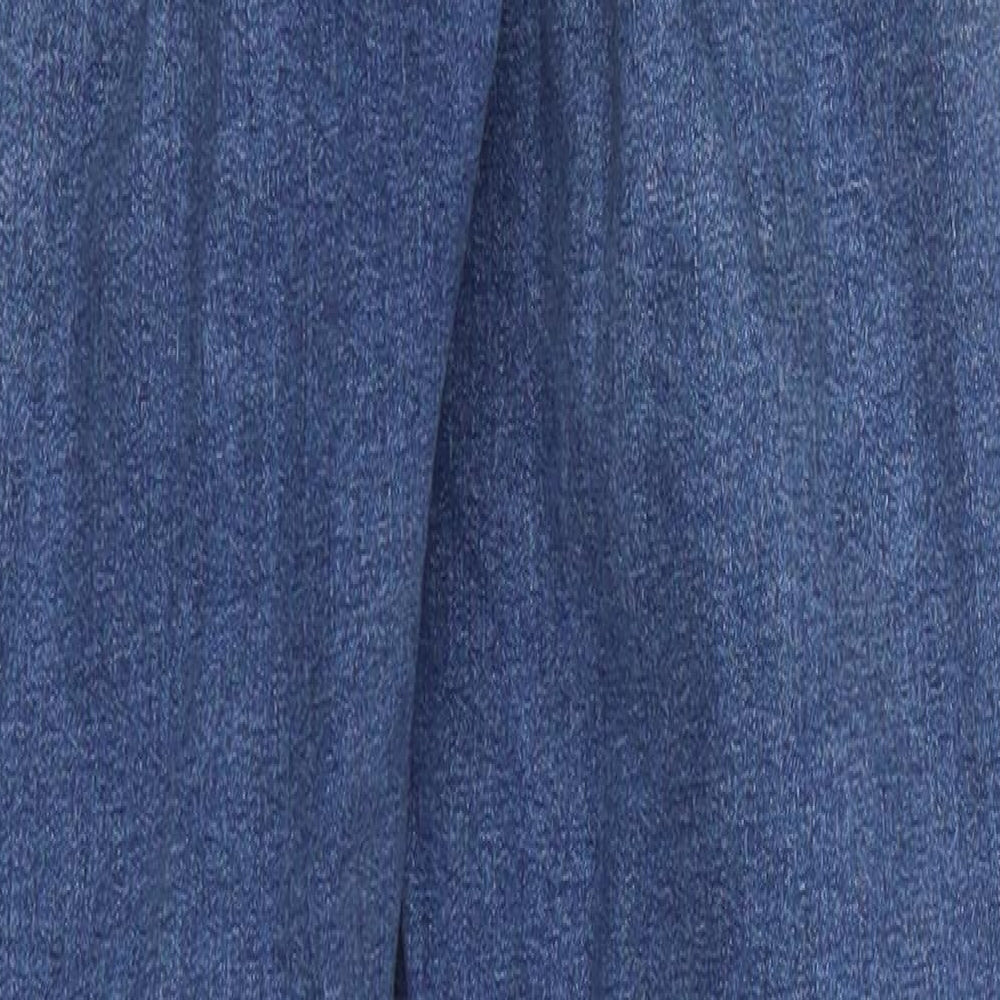 Topshop Womens Blue Denim Skinny Jeans Size 28 in L28 in