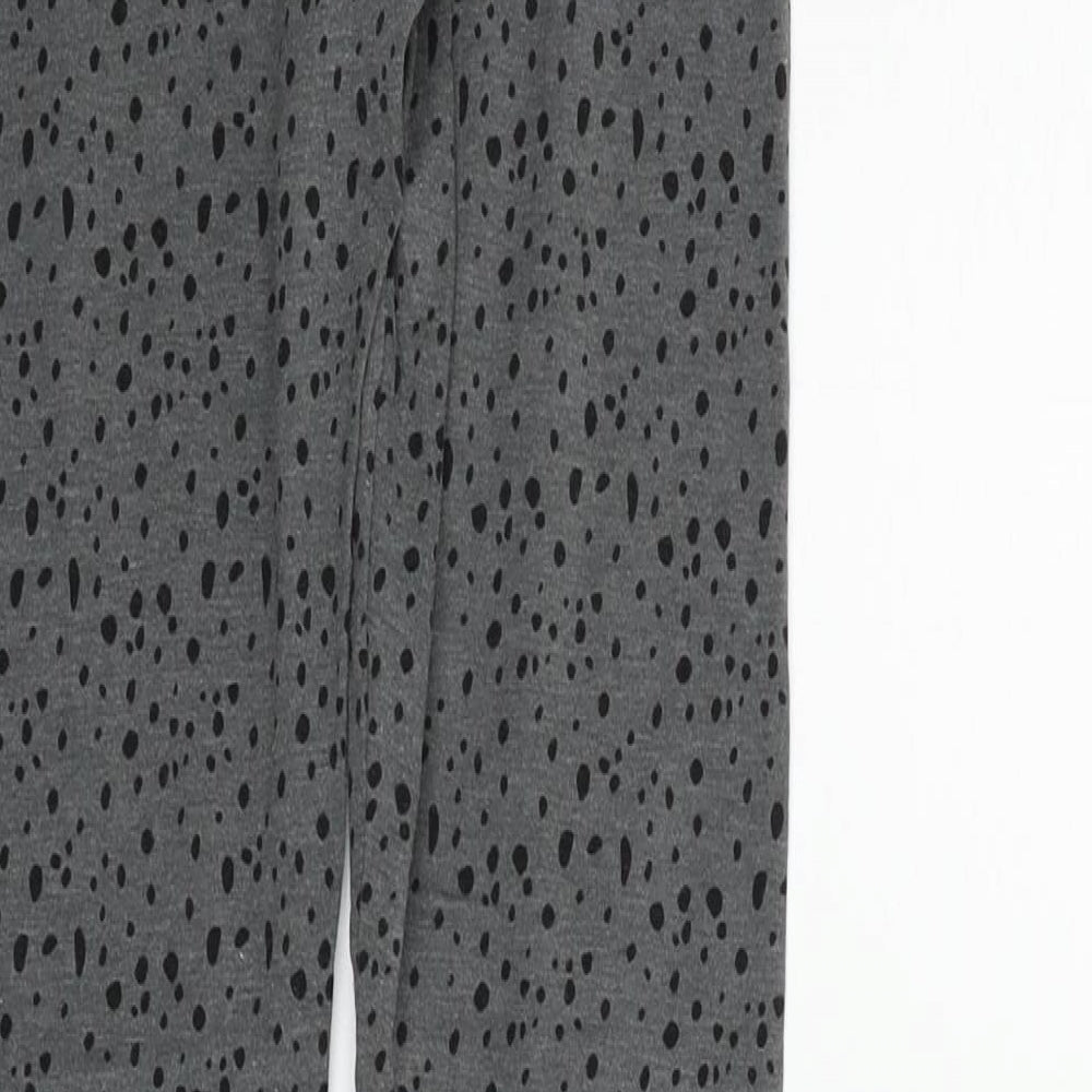 H&M Girls Grey Polka Dot Sweatpants Trousers Size 12-13 Years
