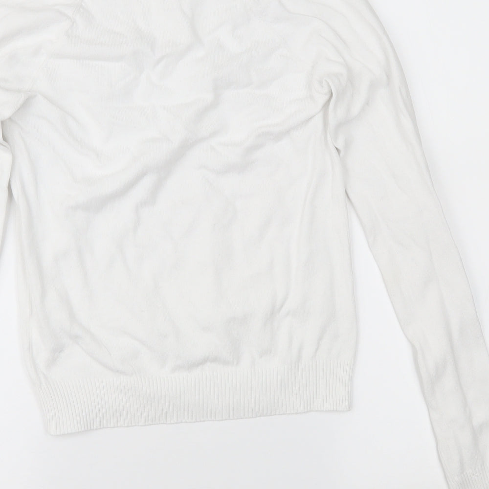Preworn Womens White Pullover Jumper Size M