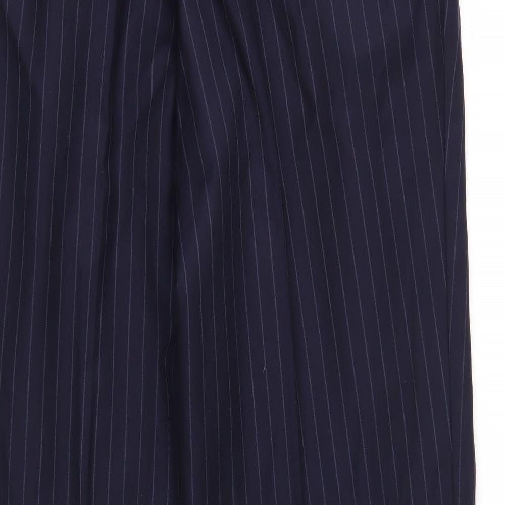 Punjab House Mens Blue Striped Trousers Size 36 in L31 in