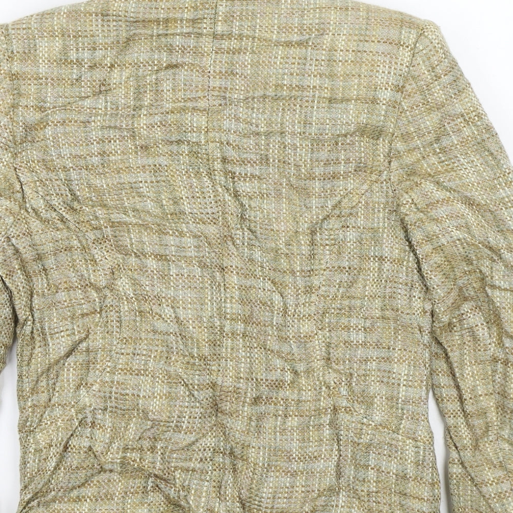 AMARANTO Womens Beige Jacket Blazer Size 12