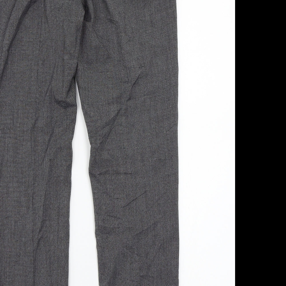 H&M Womens Grey Trousers Size 8 L29 in