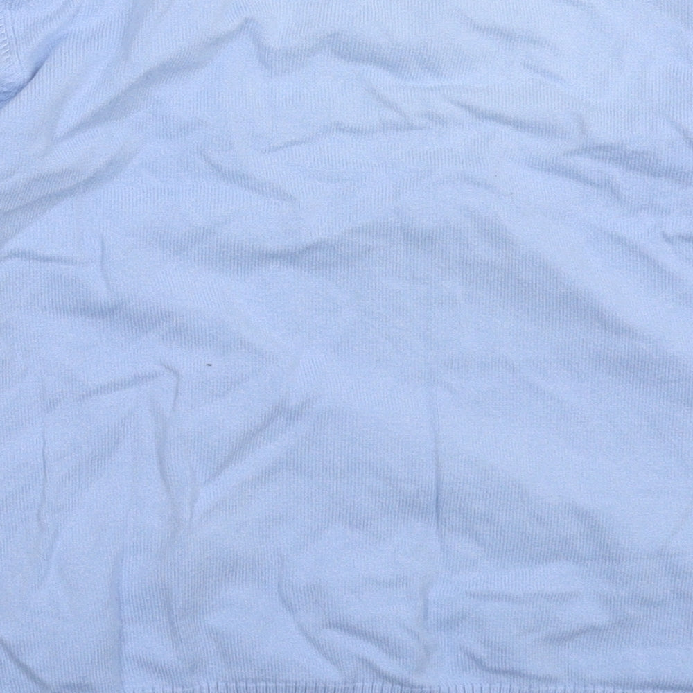 M&Co Womens Blue Knit Pullover Jumper Size M