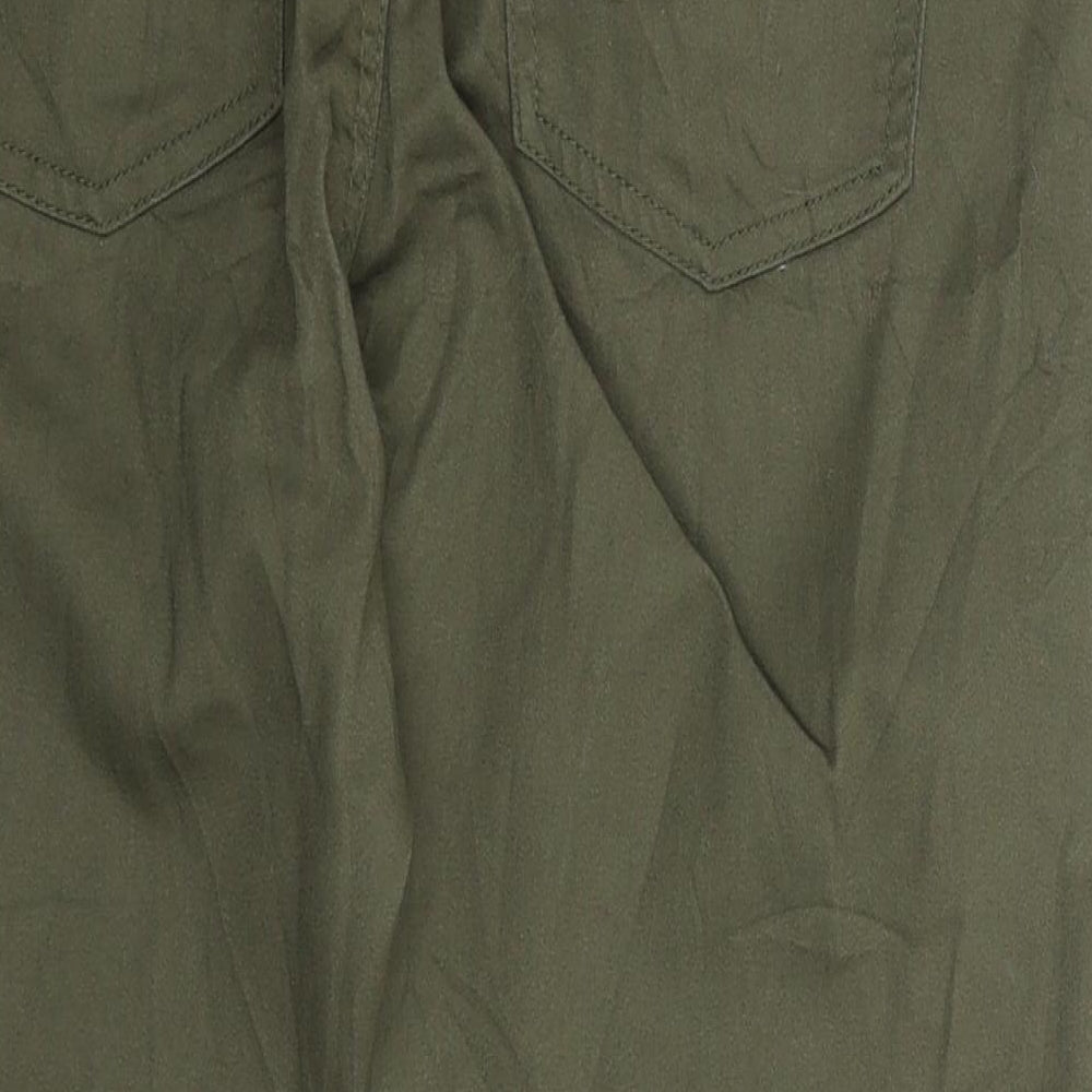 Janina Womens Green Denim Cropped Jeans Size 36 in L23 in