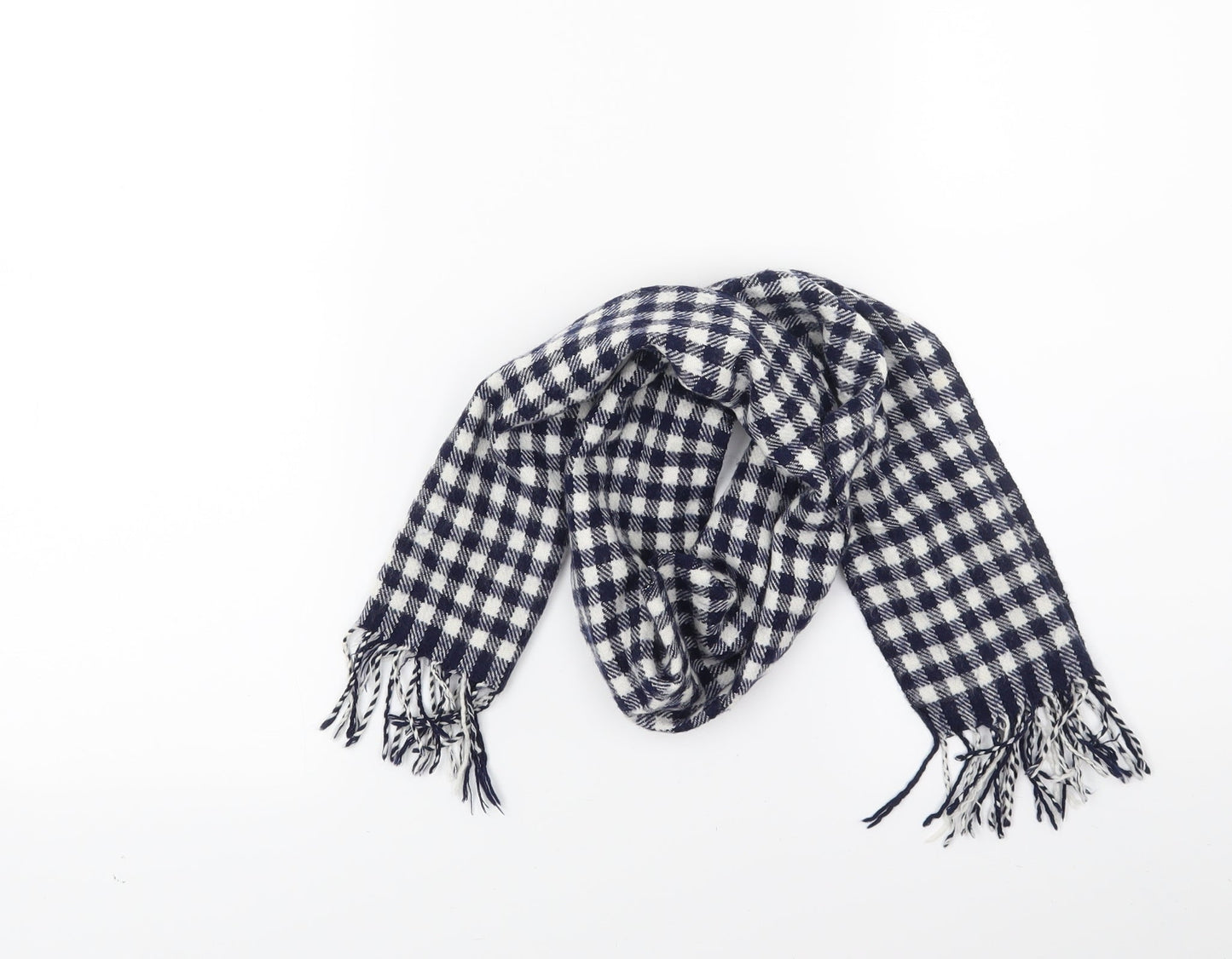 Preworn Girls Blue Check Scarf Scarves & Wraps Size Regular