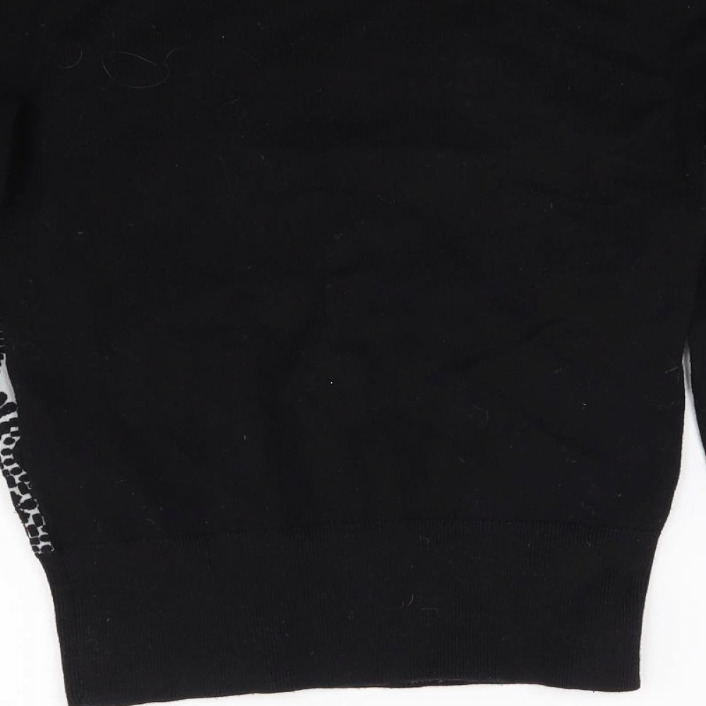 Oasis Womens Black Knit Pullover Jumper Size S