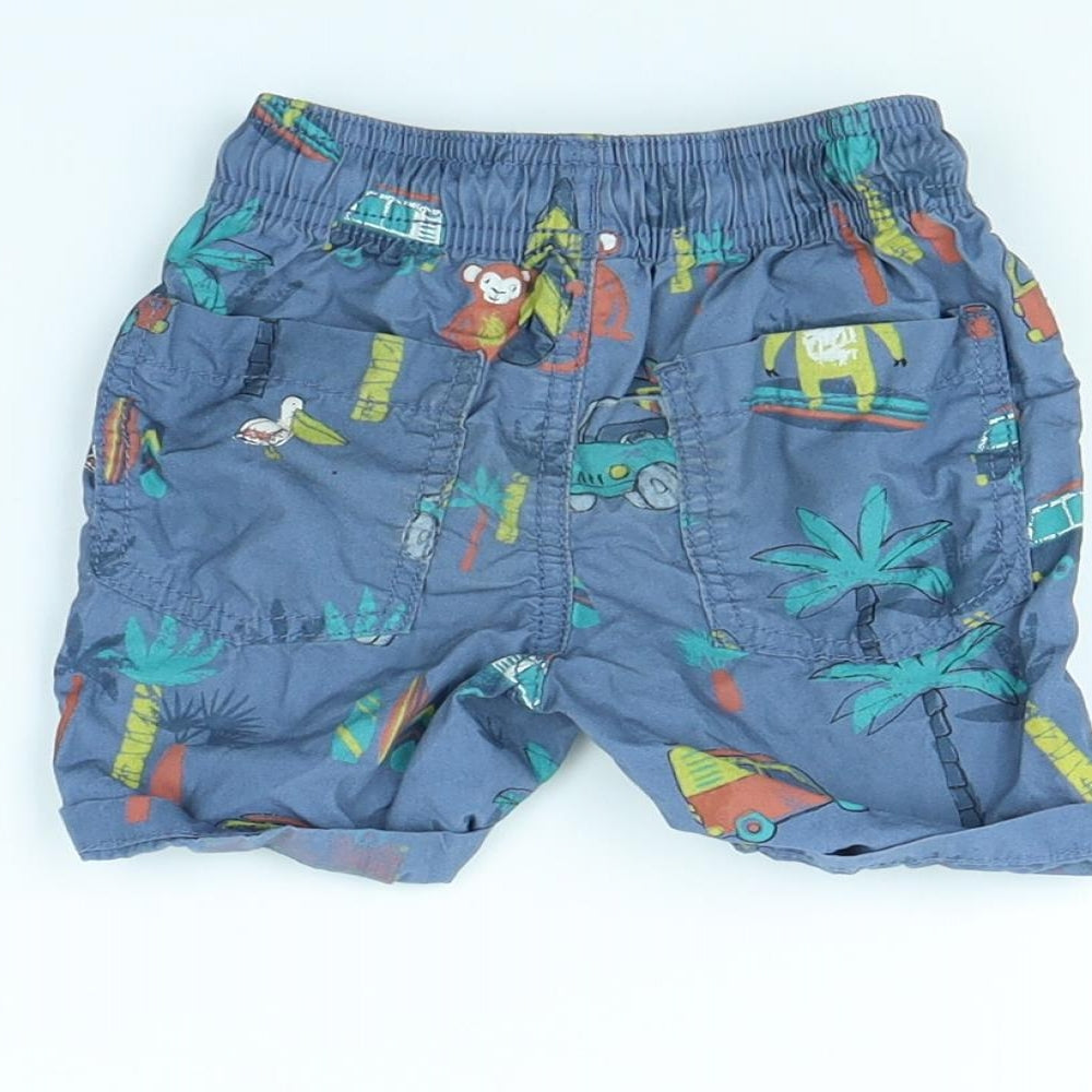 TU Baby Blue Spotted Cropped Trousers Size 9 Months - PALM TREE